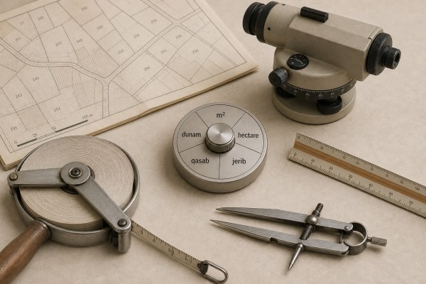 تبدیل جریب قصب دونم هکتار مترمربع زمین