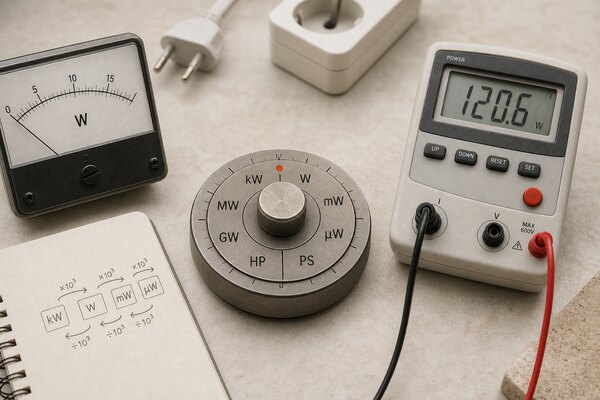 تبدیل واحد توان - power unit converter - وات کیلووات اسب‌بخار - watt kilowatt horsepower - مبدل توان - power converter - جدول تبدیل توان - power chart - واحدهای توان - power units