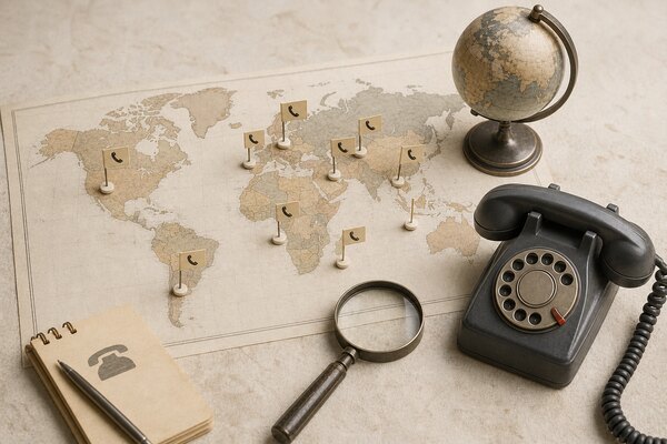 پیش‌شماره تلفن کشورها - international dialing codes - کد تلفن کشورها - country calling codes - پیش‌شماره بین‌المللی - international prefix - فهرست کد کشور - country code list - شماره‌گیری بین‌المللی - international dialing