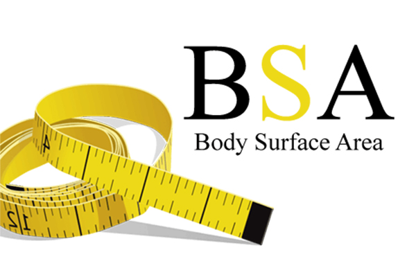 محاسبه مساحت سطح بدن (BSA)