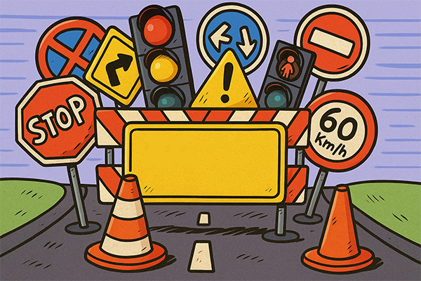 تابلوها و علائم راهنمایی و رانندگی