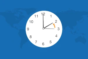 ساعت كشورهاي مختلف جهان