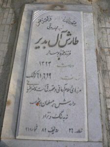 شهید طارش آل بدیر فرزند حمزه