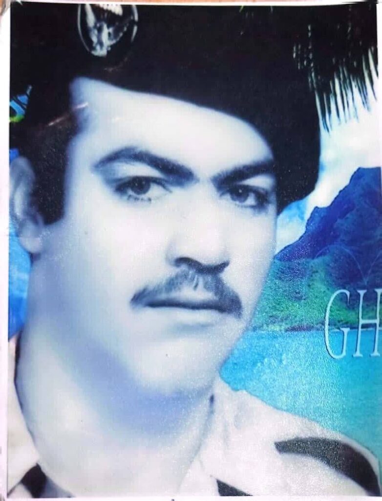 شهید قاسم زنگنه بی نقش فرزند بیک مولا