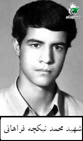 شهید محمد نیگجه فراهانی فرزند غلام رضا