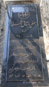 عکس مزار شهید جعفر پاشایی شنها فرزند باقر