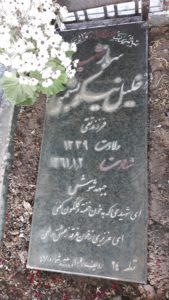 عکس مزار شهید خلیل نیکوبشمنی فرزند تقی
