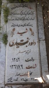 عکس مزار شهید داود بختیاری فرزند صفر