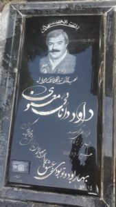 عکس مزار شهید داود دانای معنوی فرزند علی اکبر