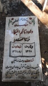 عکس مزار شهید داود ناظم الیکاوشوشادی فرزند احمد