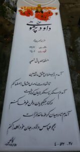 عکس مزار شهید داود پژوهی فرزند نصرت اله