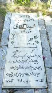 عکس مزار شهید رامین گلی باغ مهیاری فرزند اکبر