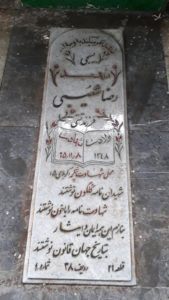 عکس مزار شهید رضا شعیبی فرزند تقی