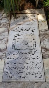 عکس مزار شهید سیدمحمد هادی زاده دروئی فرزند سیداحسان