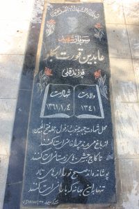 عکس مزار شهید عابدین قورت بگلو فرزند قلی