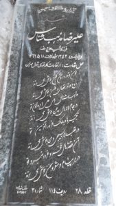 عکس مزار شهید علی رضا مذهب شناس فرزند رضا