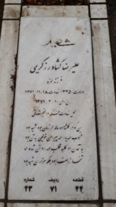 عکس مزار شهید علیرضا کشاورزکریمی فرزند حمزه