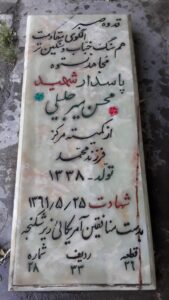 عکس مزار شهید محسن میرجلیلی فرزند محمد