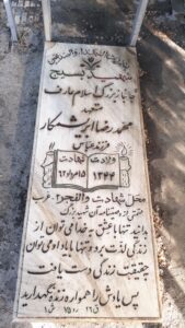 عکس مزار شهید محمدرضا ابریشم کار فرزند عباس