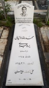 عکس مزار شهید محمدرضا دانیالی بروجردی فرزند غلام رضا