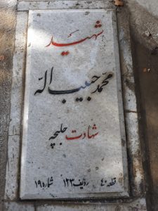 عکس مزار شهید محمد حبیب اله فرزند ---