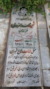 عکس مزار شهید محمد حمزه وی فرزند حمزه