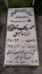 عکس مزار شهید محمد زمانی نیا فرزند اسمعیل