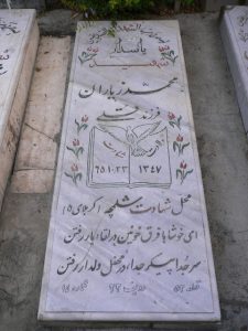 عکس مزار شهید محمد زیاران فرزند قلی