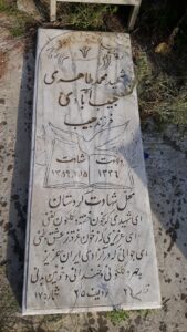 عکس مزار شهید محمد طاهری حبیب آبادی فرزند حبیب