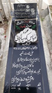 عکس مزار شهید محمود عباسی کوهپایگانی فرزند محمد