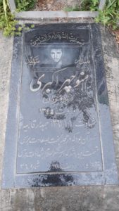 عکس مزار شهید منوچهر اکبری ترکی فرزند قربان
