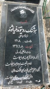 عکس مزار شهید هوشنگ روتیوندغیاثوند فرزند عین علی