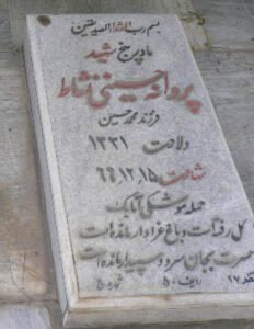 عکس مزار شهید پروانه حسینی نشاط فرزند محمدحسین